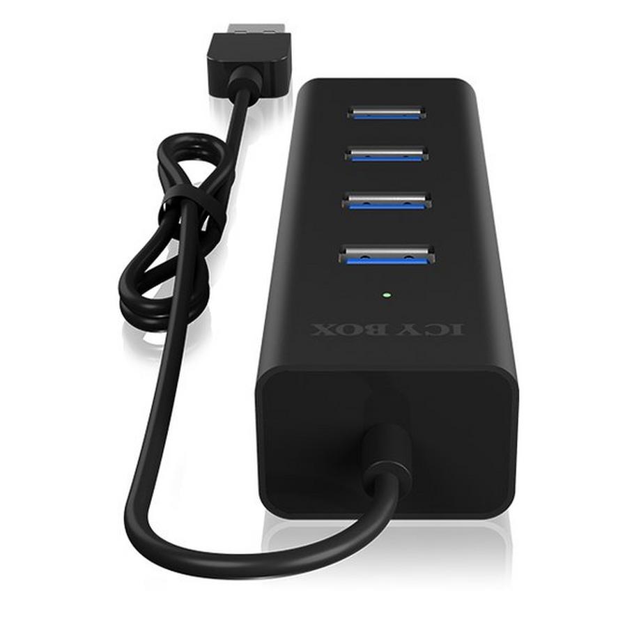 ICY Box  ICY BOX IB-HUB1409-U3 USB 3.2 Gen 1 (3.1 Gen 1) Type-A 5000 Mbit/s Schwarz 