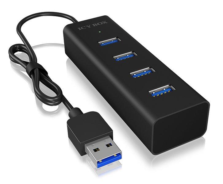 ICY Box  ICY BOX IB-HUB1409-U3 USB 3.2 Gen 1 (3.1 Gen 1) Type-A 5000 Mbit/s Schwarz 
