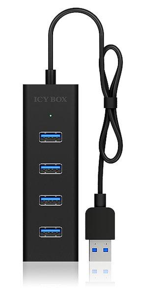 ICY Box  ICY BOX IB-HUB1409-U3 USB 3.2 Gen 1 (3.1 Gen 1) Type-A 5000 Mbit/s Noir 