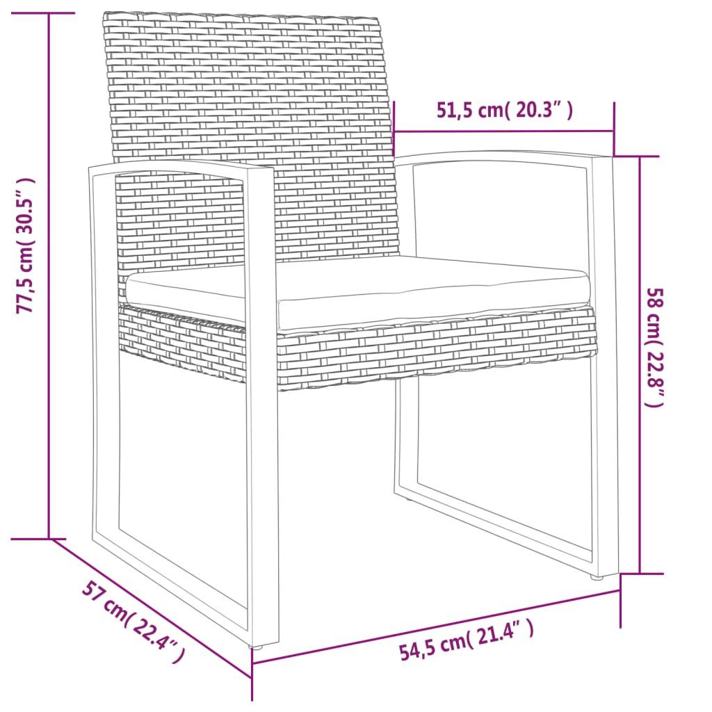 VidaXL Chaise de jardin polypropylène  