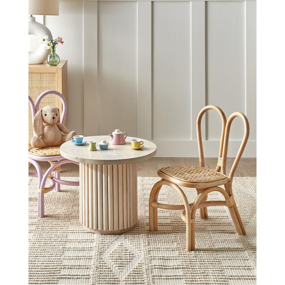 Beliani Chaise pour enfant en Rotin Boho DESIMI  