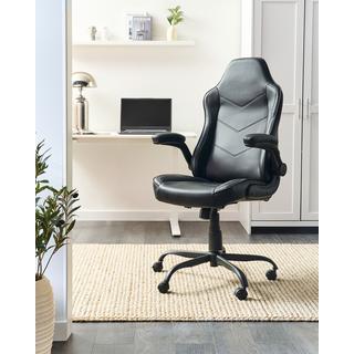 Beliani Chaise de bureau en Cuir PU Traditionnel TRIUMPHER  