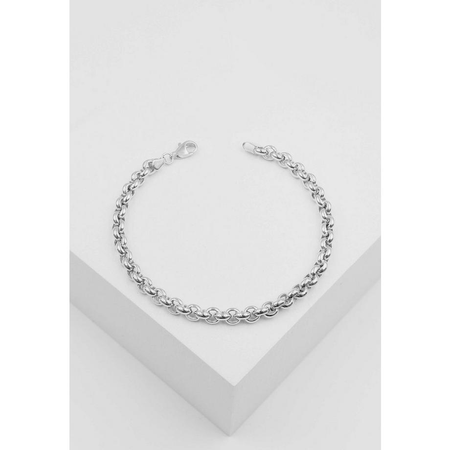 MUAU Schmuck  Bracelet Erbs Weissgold 750, 19cm, 5mm 