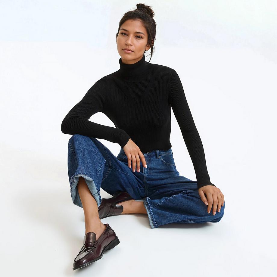 La Redoute Collections Feinstrick Rollkragenpullover  