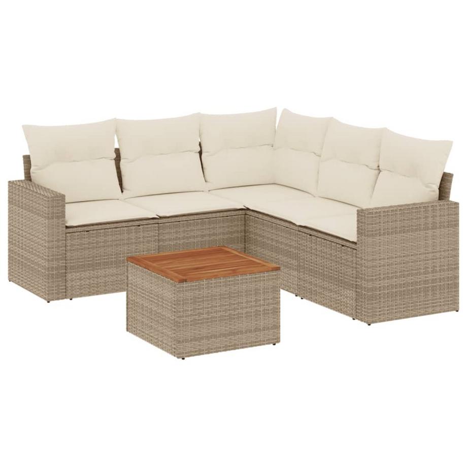 set divano da giardino Polirattan