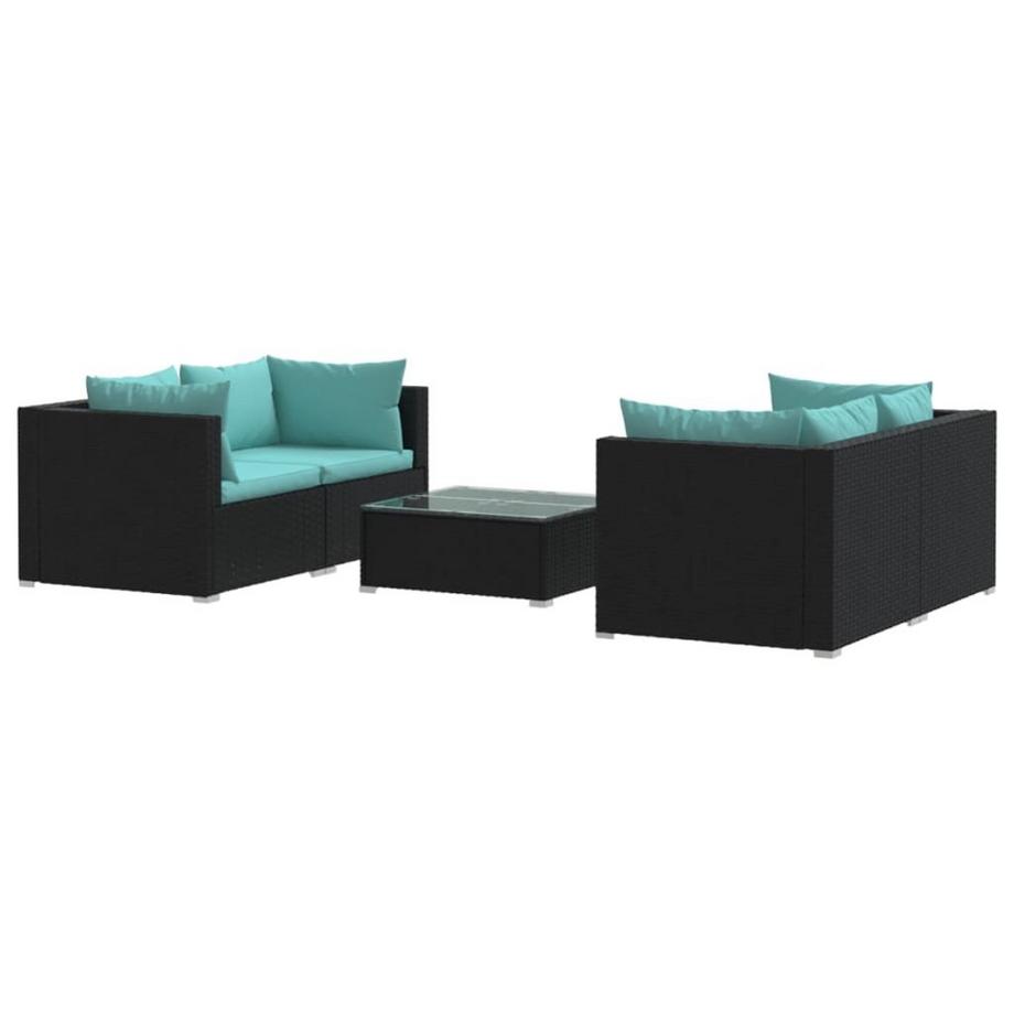 set salotto da giardino Polirattan