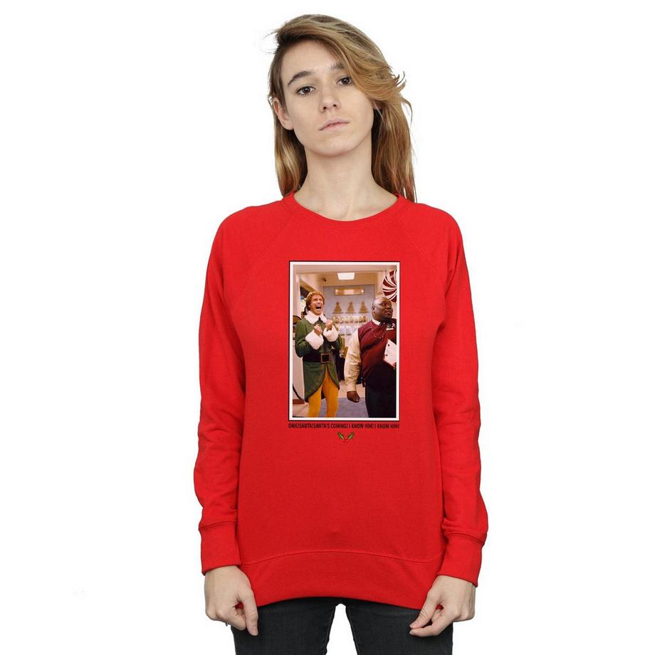 Elf OMG Bedrucktes Sweatshirt  