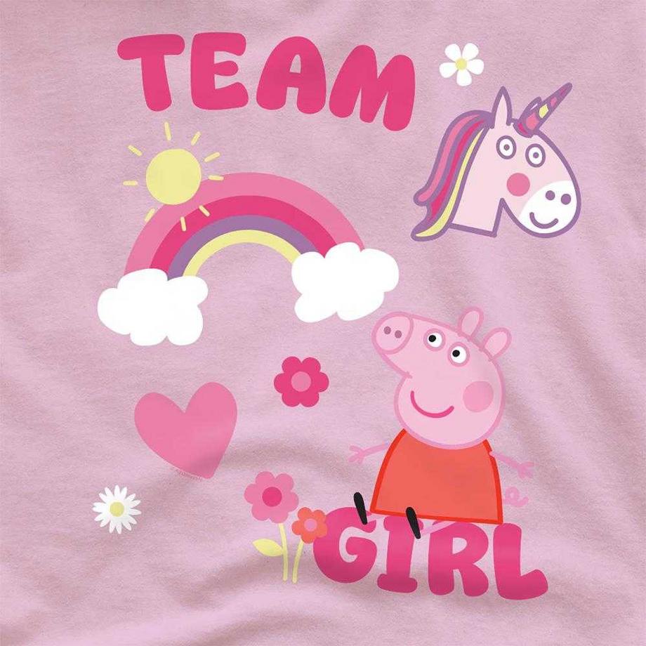 Peppa Pig T-ShirtMotiftyle Icônes Team Girl  