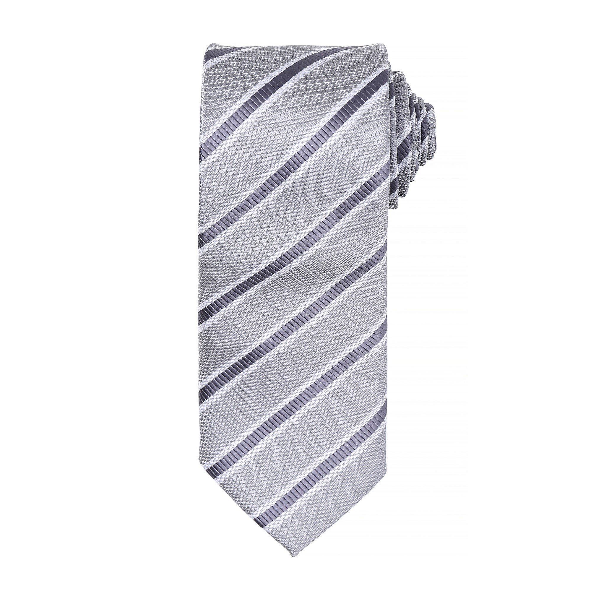 PREMIER  Cravate rayée et gaufrée (Lot de 2) 
