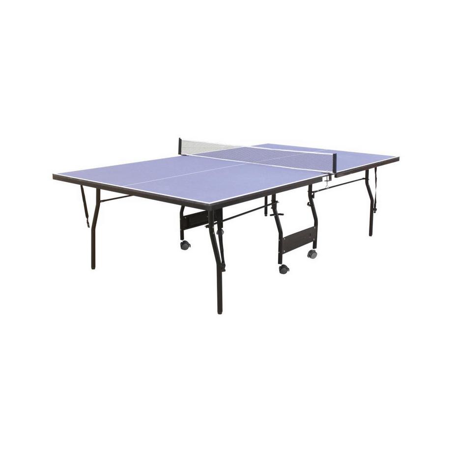 Vente-unique  Zusammenklappbare Tischtennisplatte mit Rollen für den Innenbereich mit Zubehör - 274 x 152,5 x 76 cm - GARRY 