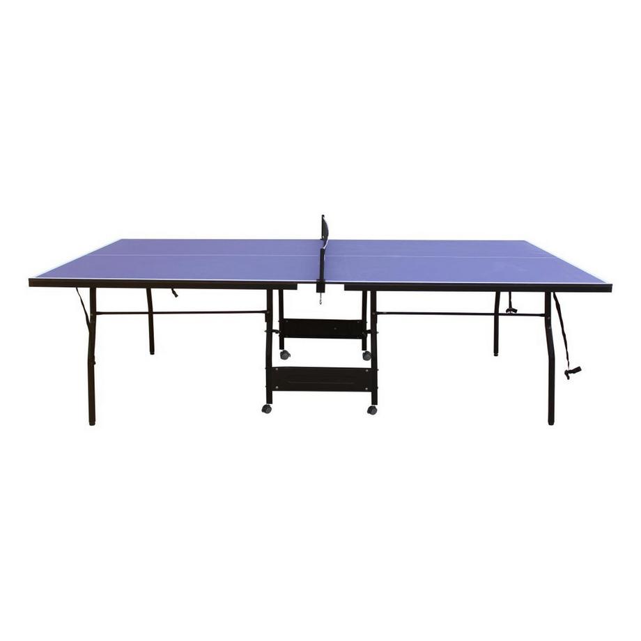 Vente-unique  Zusammenklappbare Tischtennisplatte mit Rollen für den Innenbereich mit Zubehör - 274 x 152,5 x 76 cm - GARRY 