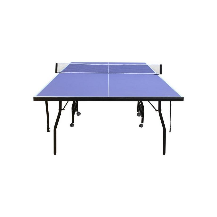 Vente-unique  Zusammenklappbare Tischtennisplatte mit Rollen für den Innenbereich mit Zubehör - 274 x 152,5 x 76 cm - GARRY 