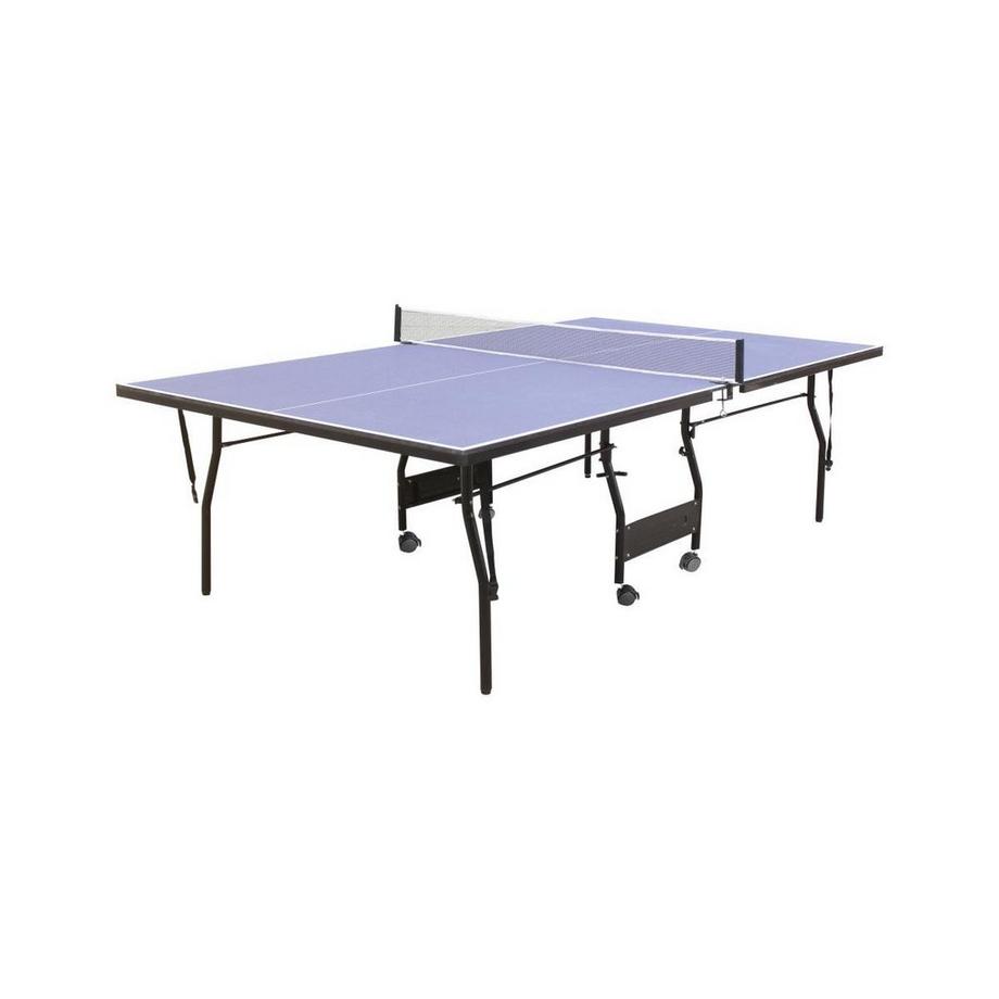 Vente-unique  Zusammenklappbare Tischtennisplatte mit Rollen für den Innenbereich mit Zubehör - 274 x 152,5 x 76 cm - GARRY 