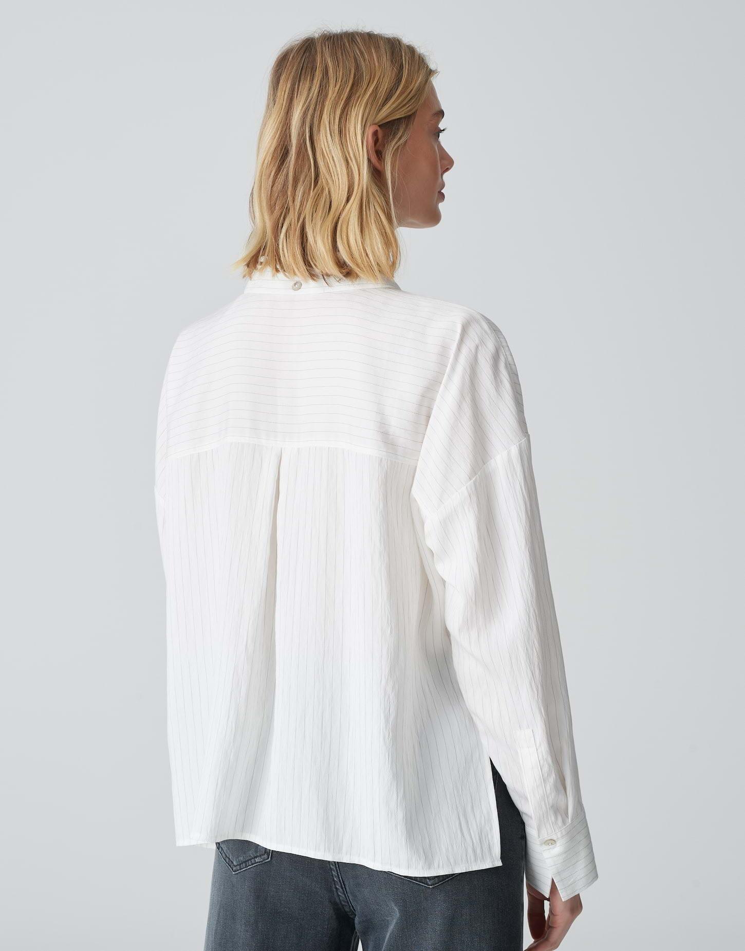 OPUS  Blouse à rayures Fredi Silhouette boxy 