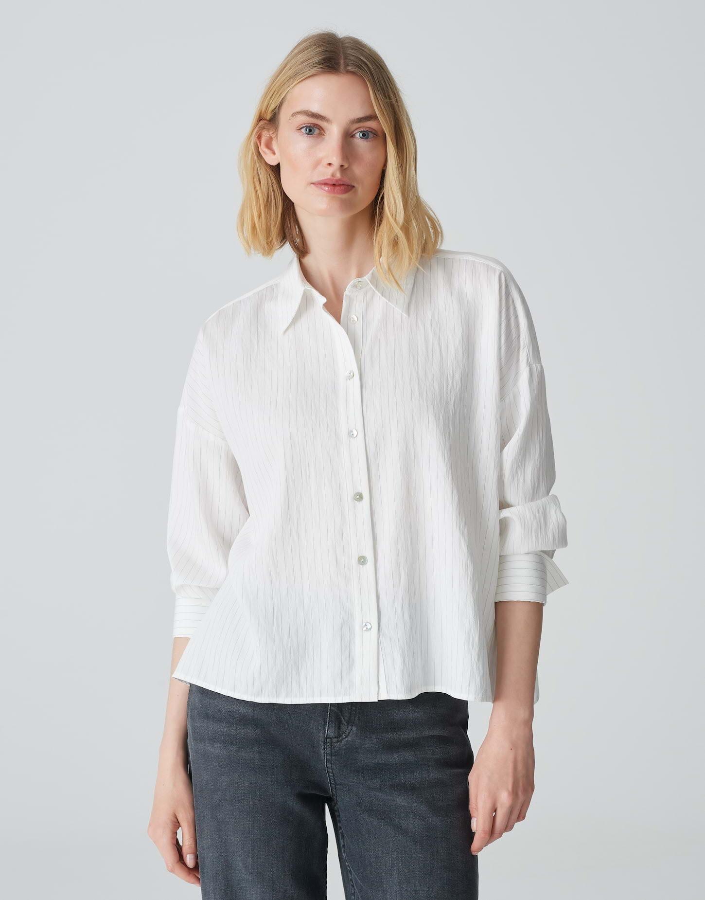 OPUS  Blouse à rayures Fredi Silhouette boxy 