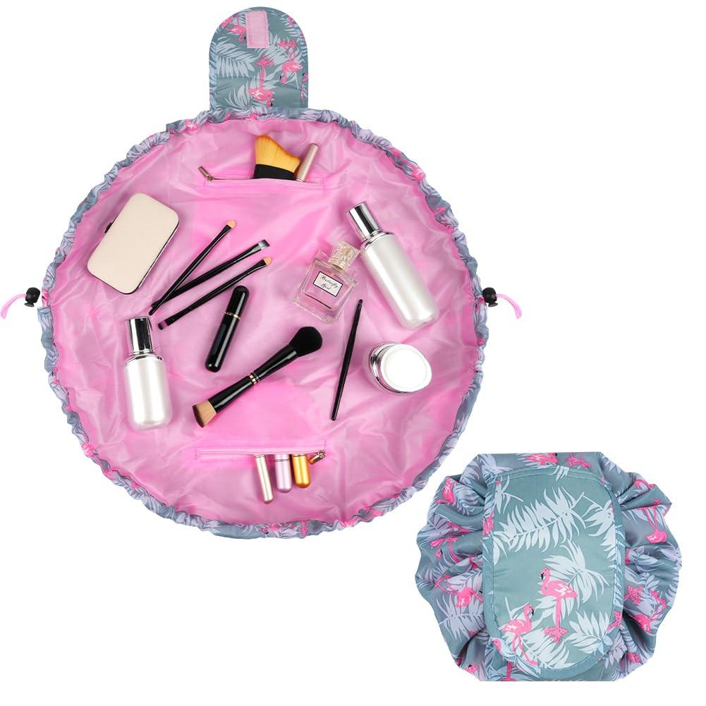 Große Make-up-Tasche Für Reisen - Mit Herausnehmbaren Fächern & Pinselhalter