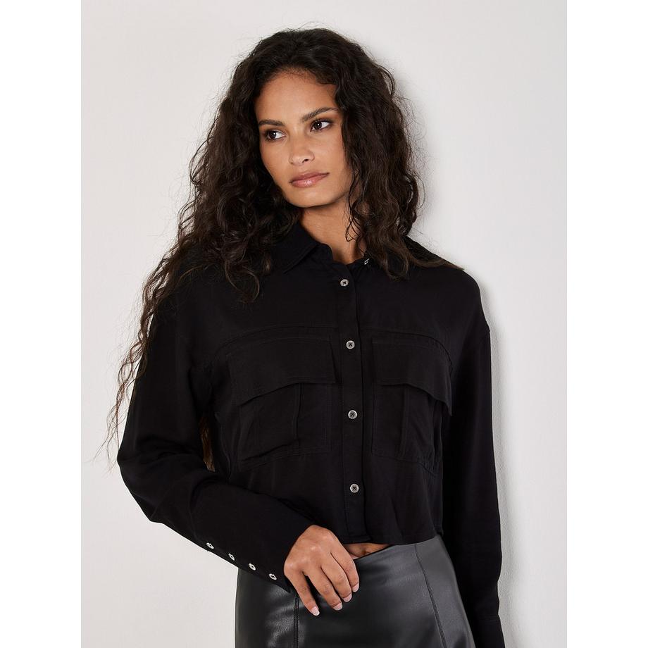 APRICOT Cropped Shirt aus weichem Twill  