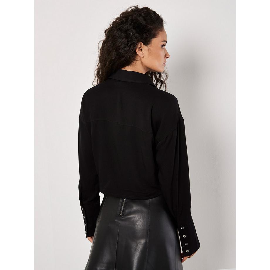 APRICOT Cropped Shirt aus weichem Twill  