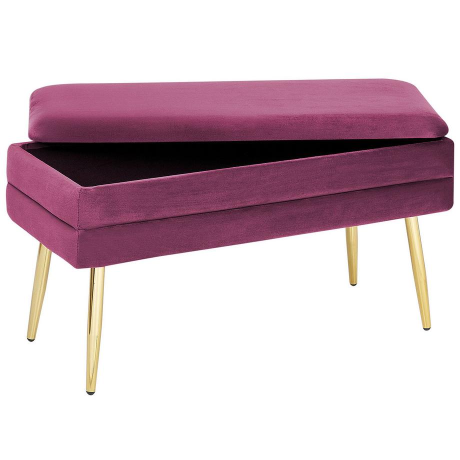 Beliani Cassapanca en Velluto Moderno DURHAM  