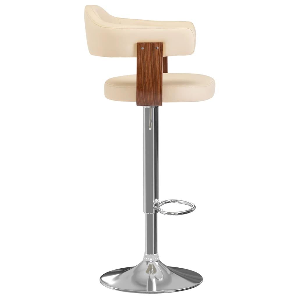 VidaXL Tabouret de bar cuir artificiel  