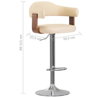 VidaXL Tabouret de bar cuir artificiel  