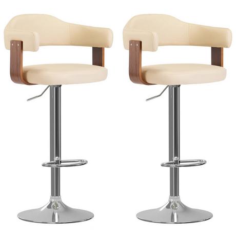 VidaXL Tabouret de bar cuir artificiel  