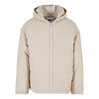 URBAN CLASSICS  block daunenjacke mit kapuze 