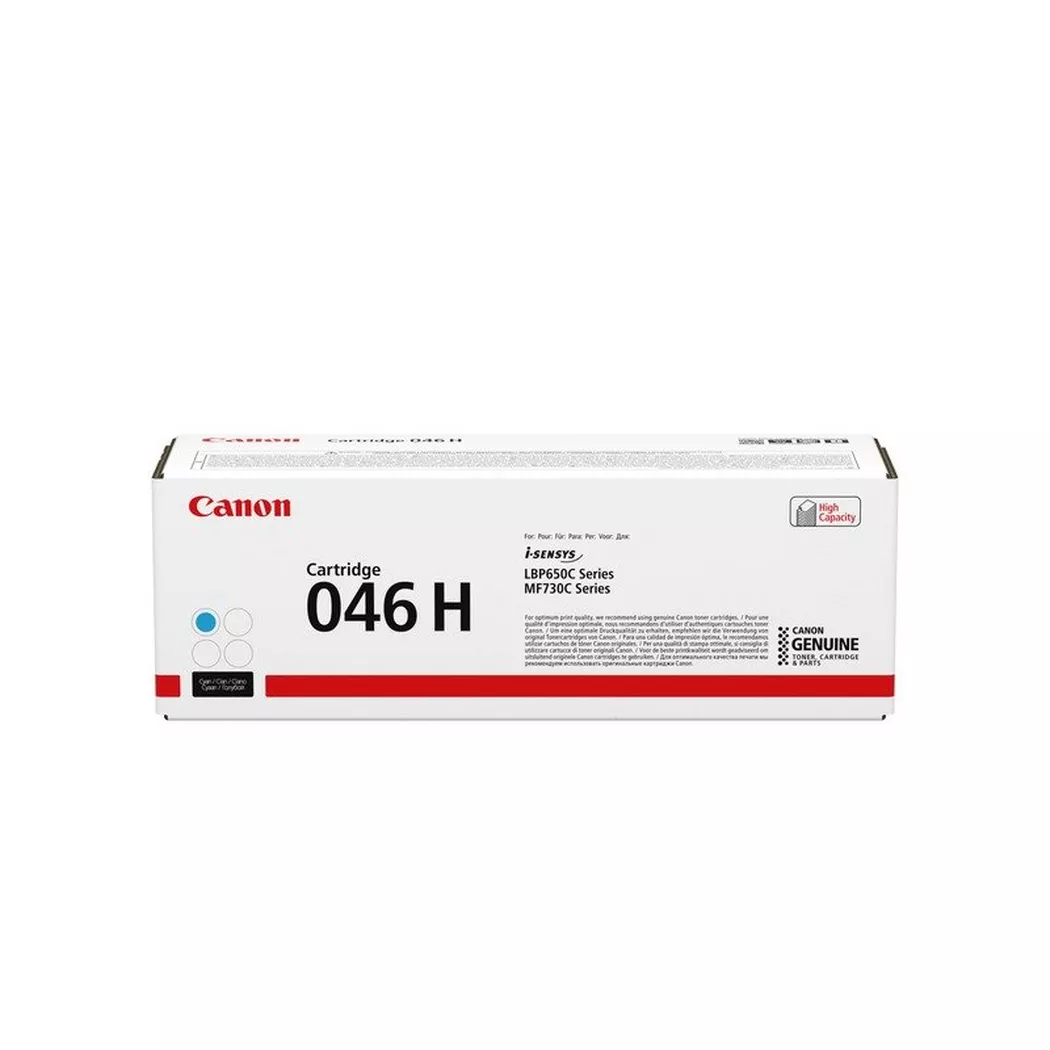 Canon – Toner-Modul 046 H cyan 1253C002 LBP653Cdw/654Cx 5000 Seiten, One Size