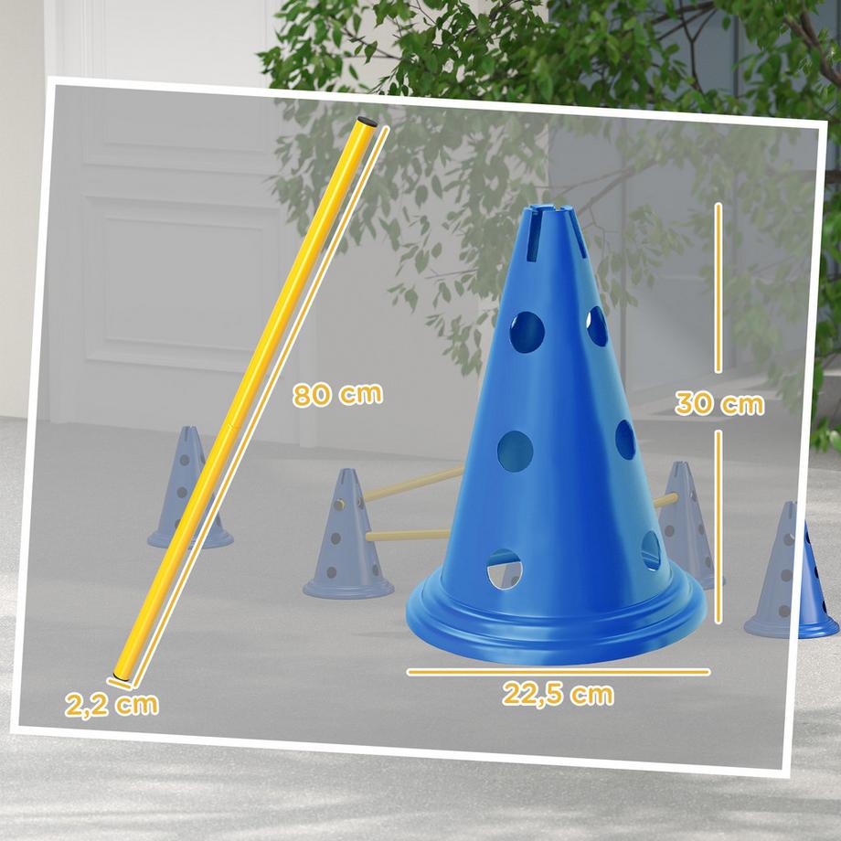 PawHut  Kit d'agilité pour chiens 