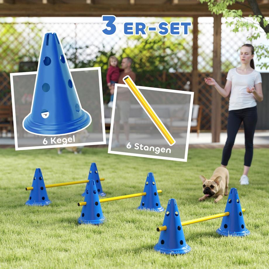 PawHut  Kit d'agilité pour chiens 