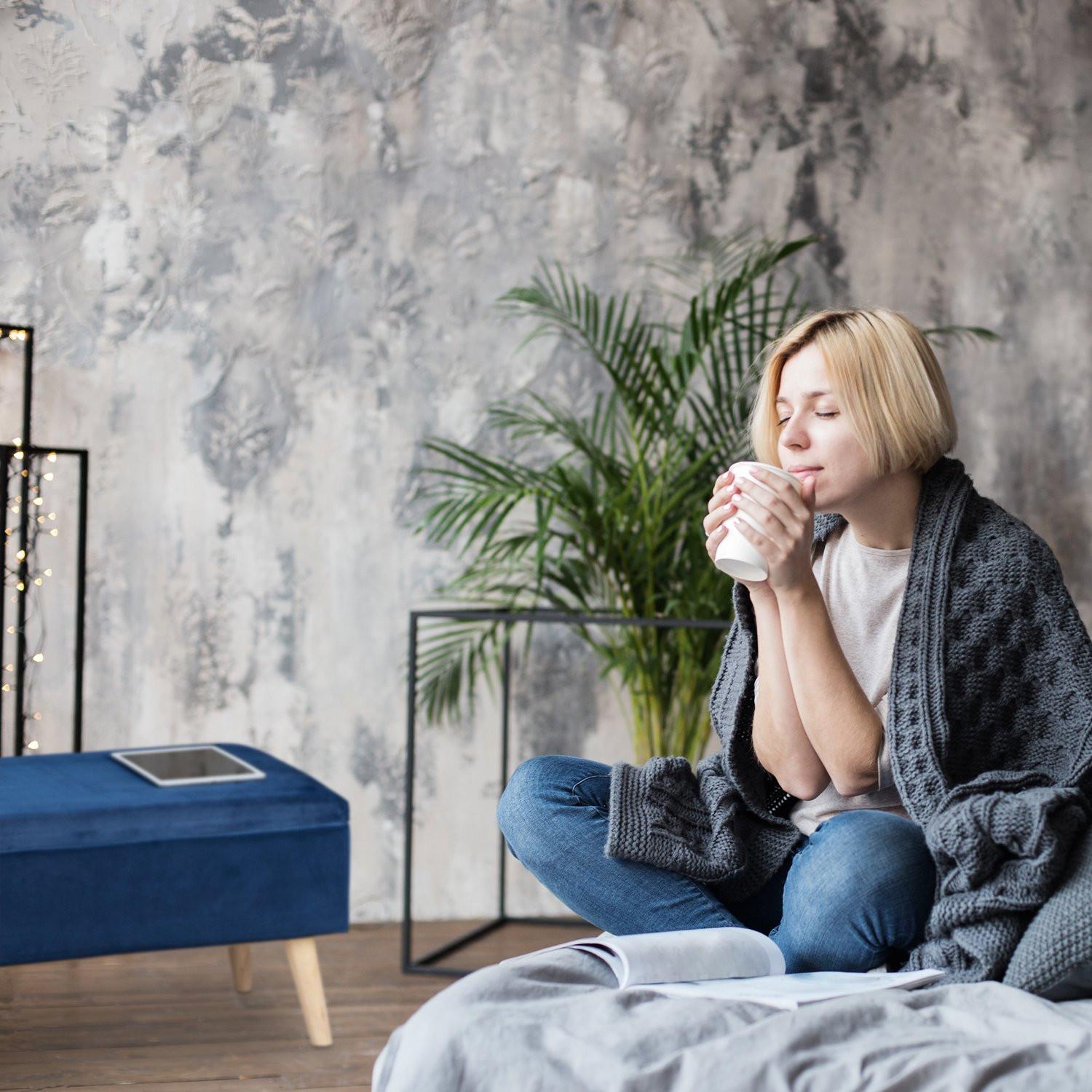 Northio Banc de rangement en velours  