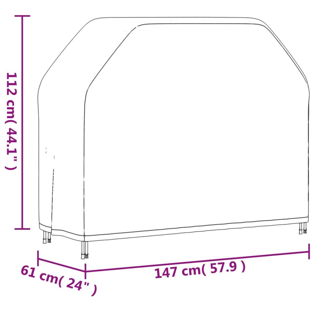 VidaXL Housse de barbecue tissu  