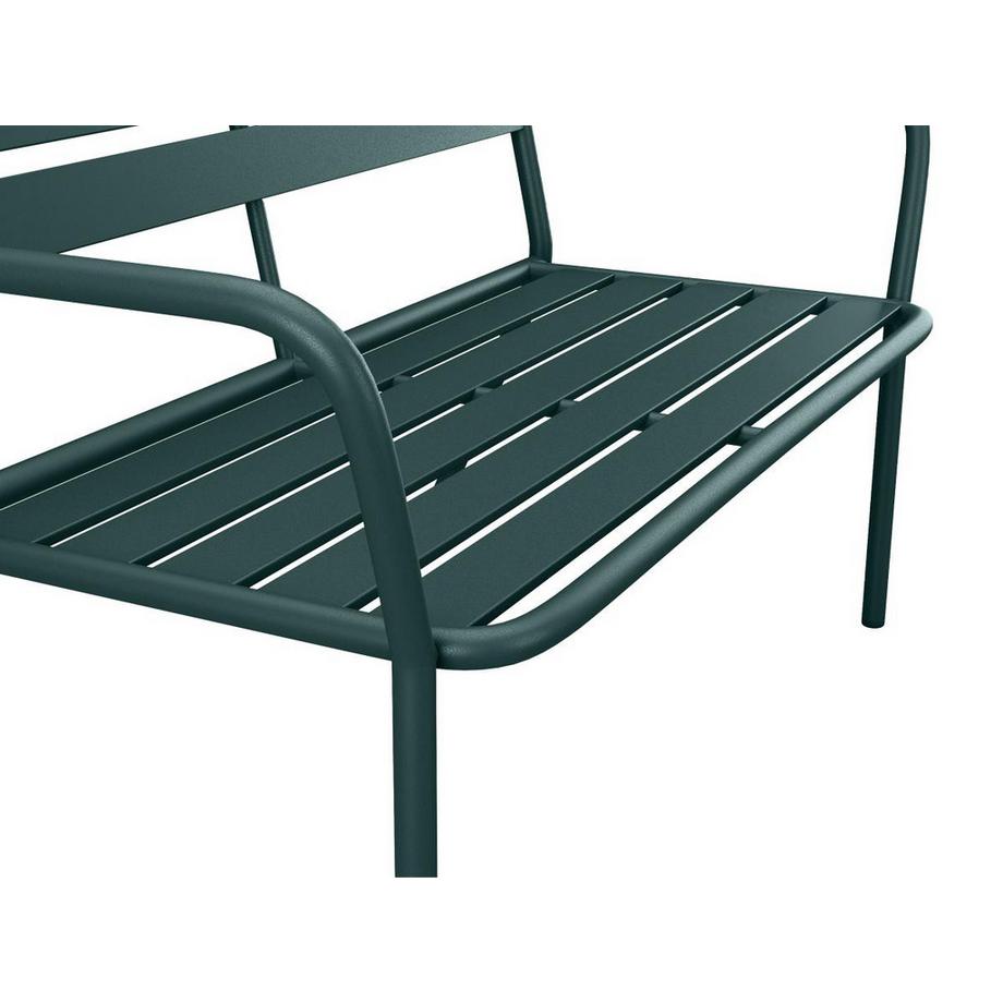 Vente-unique Gartenbank - Metall - Tannengrün - MIRMANDE von MYLIA  