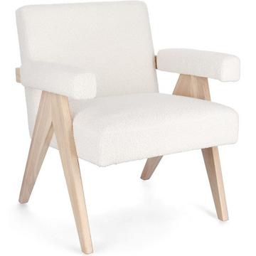 Fauteuil Faiza ivoire