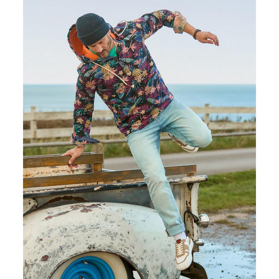 Joe Browns Jacquard Kapuzenpullover mit tropischem Muster  