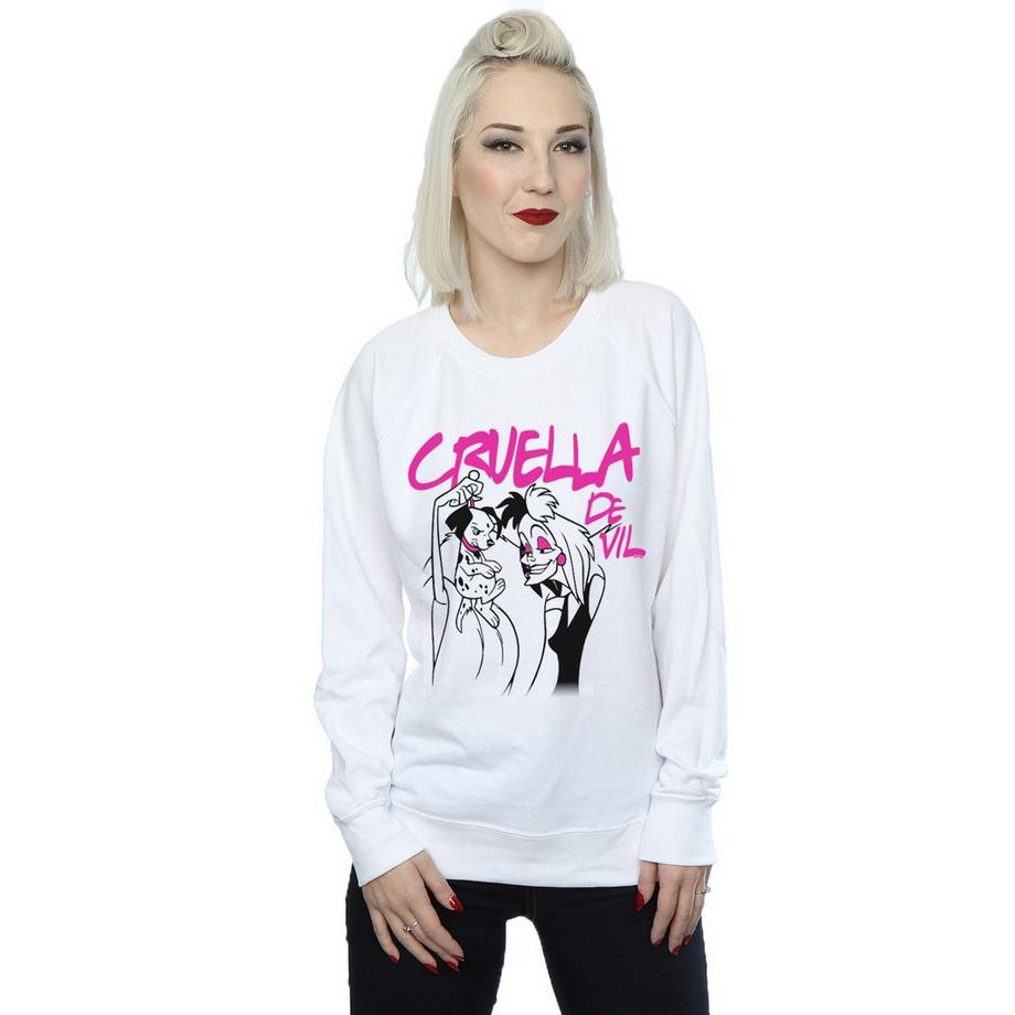 Disney Cruella De Vil Sweatshirt Imprimé Graphique  