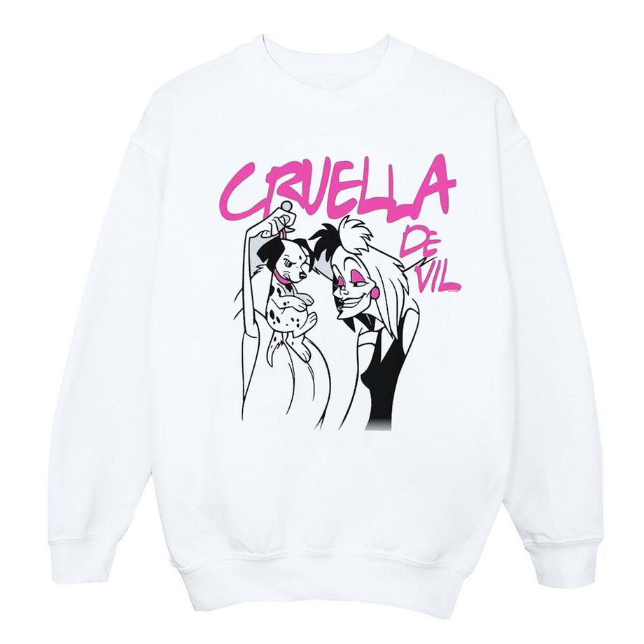 Disney Cruella De Vil Sweatshirt Imprimé Graphique  