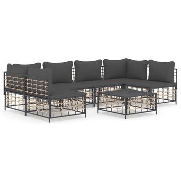 Garten lounge set poly-rattan