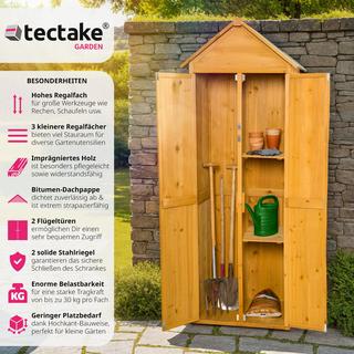 Tectake Gartenschrank mit Spitzdach  