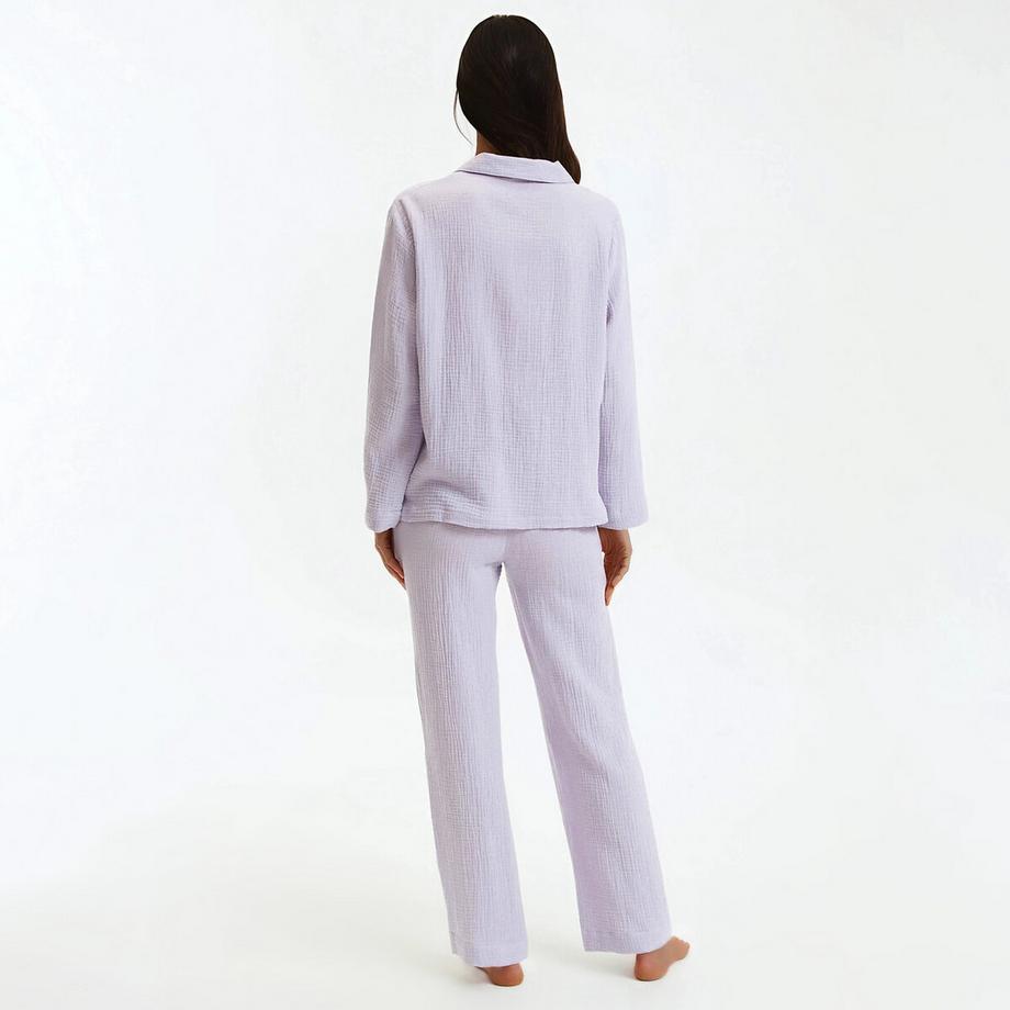 La Redoute Collections Pyjama aus Baumwollgaze  