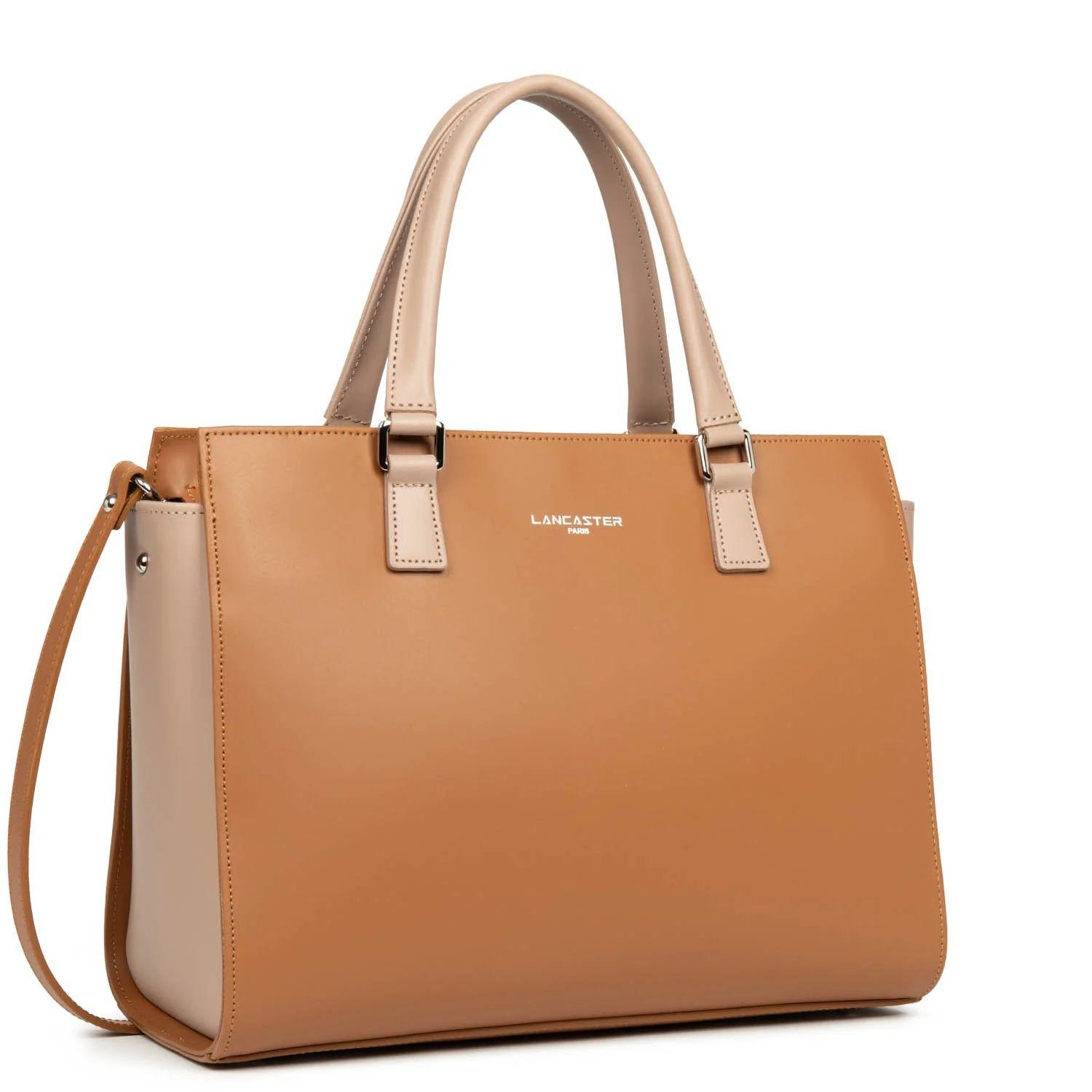 LANCASTER Smooth Costance Cognac Leder Rucksack  