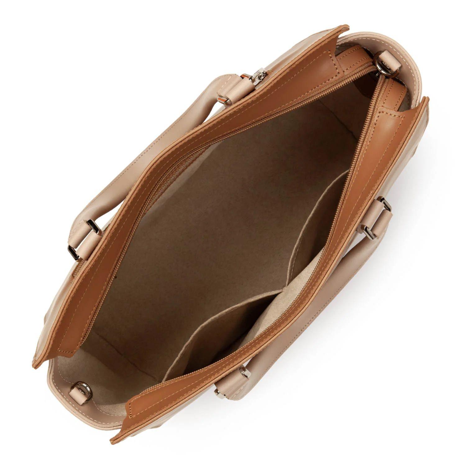 LANCASTER Smooth Costance Cognac Leder Rucksack  