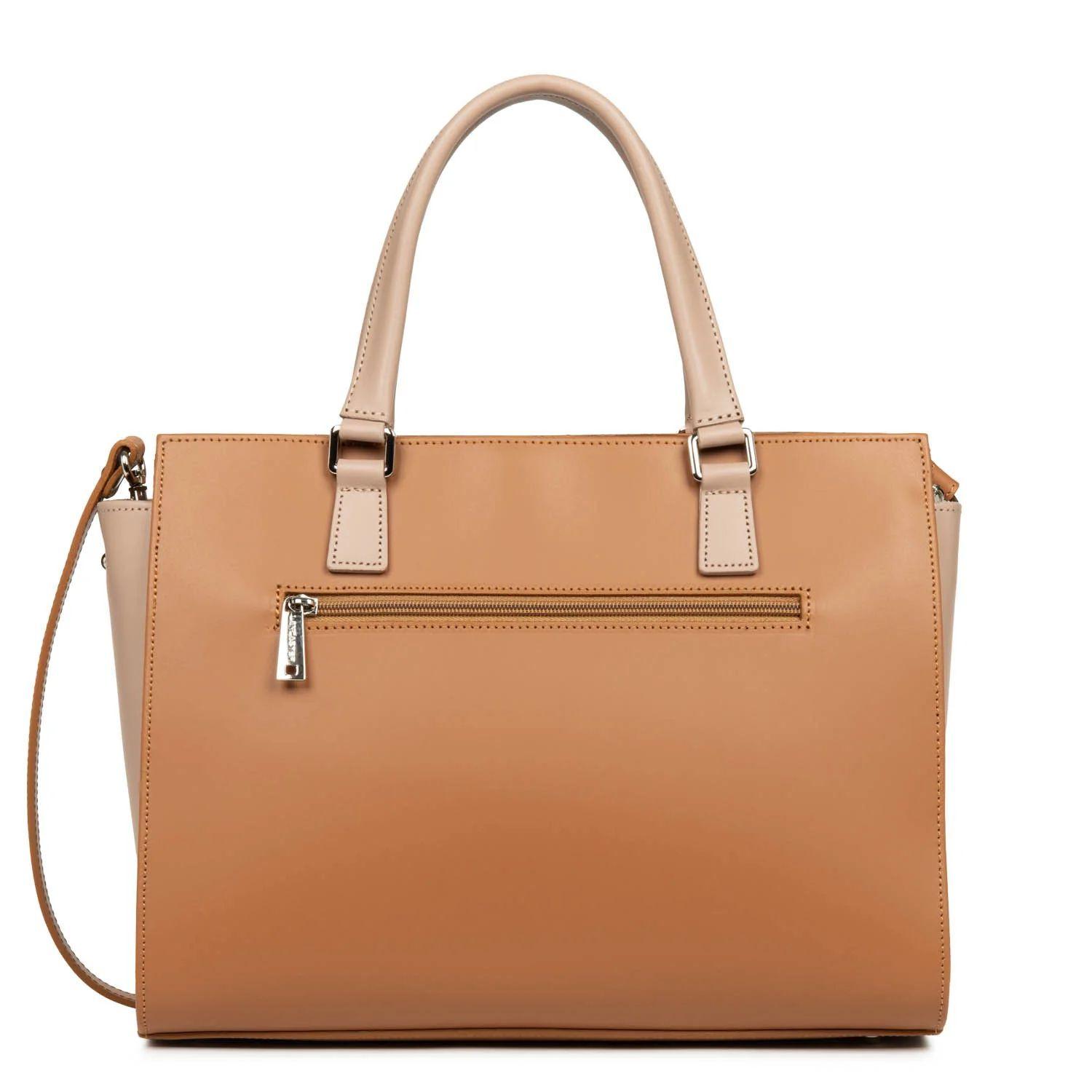 LANCASTER Smooth Costance Cognac Leder Rucksack  