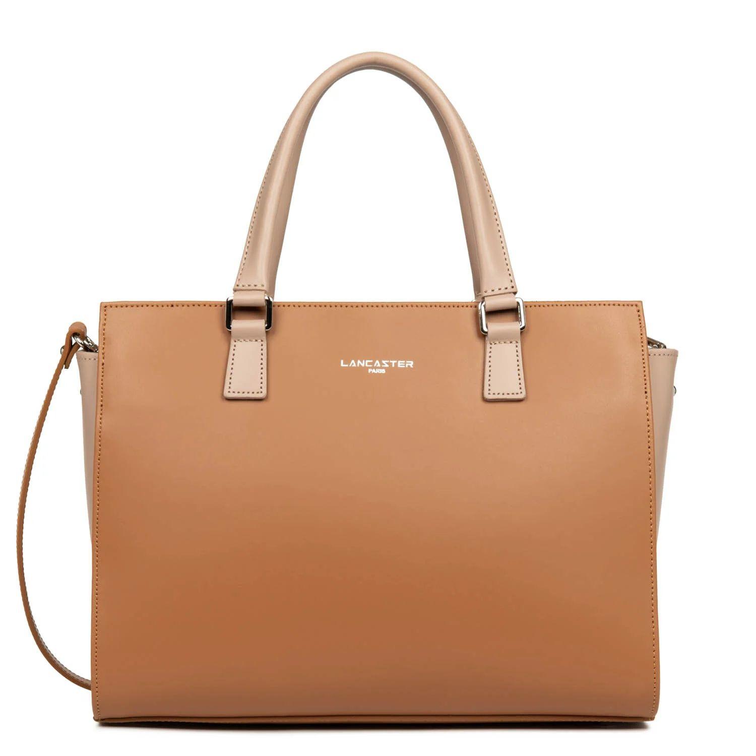 LANCASTER Smooth Costance Cognac Leder Rucksack  