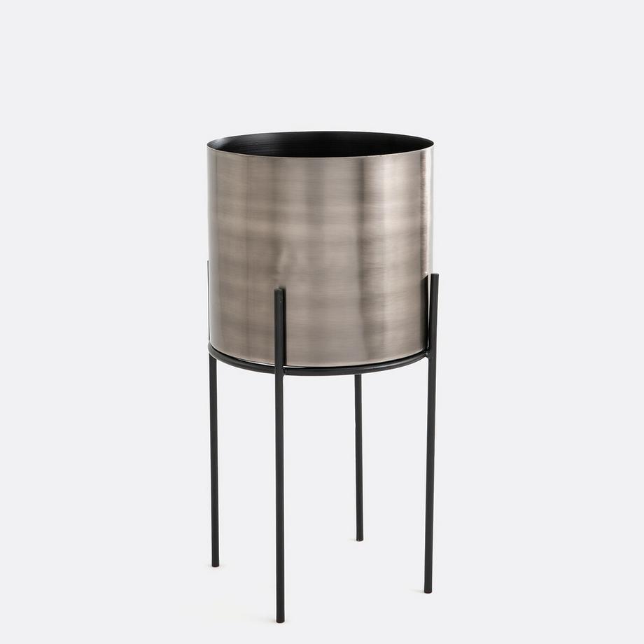 La Redoute Intérieurs Cache-pot sur pied métal et gun Ø28 cm  