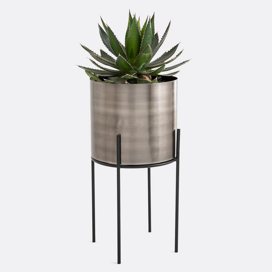 Cache-pot sur pied métal et gun Ø28 cm