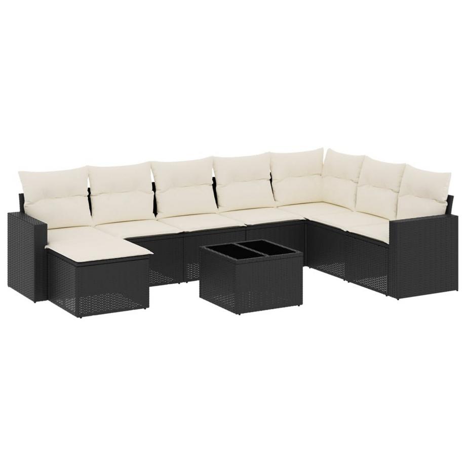Ensemble de canapés de jardin rotin synthétique