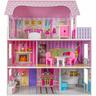 Kruzzel  Maison de poupée en bois - 3 étages - 70 cm 