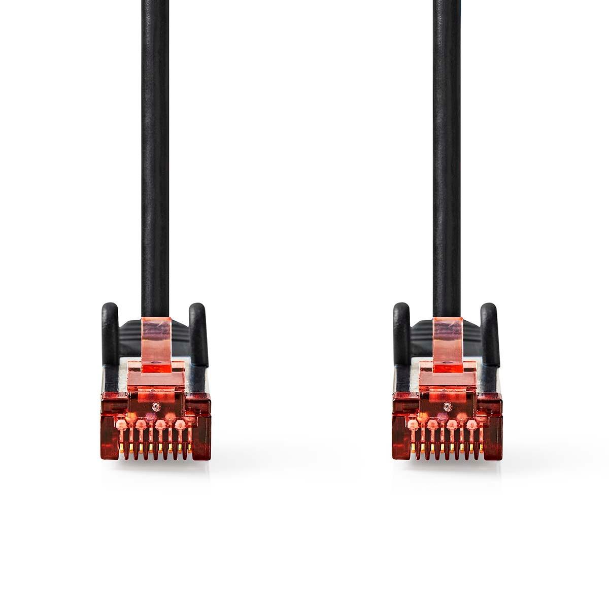 Nedis  Câble réseau CAT6 | RJ45 mâle | RJ45 mâle | S/FTP | 2.00 m | Rond | LSZH | Noir | Label 