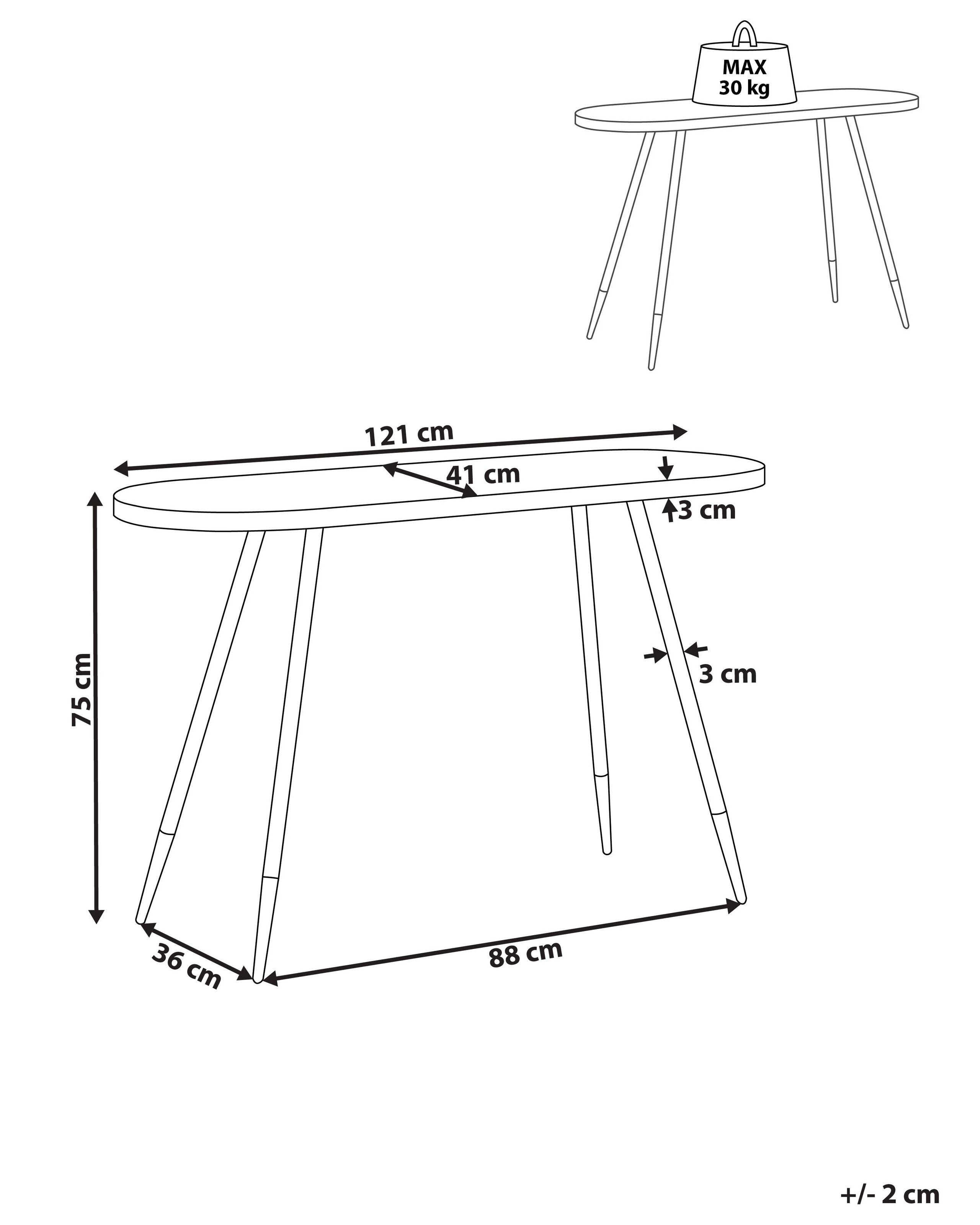 Beliani  Konsolentisch aus MDF-Platte Modern RAMONA 